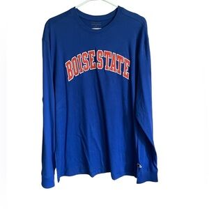 Champion Boise State Blue Long Sleeve T-shirt Mens XL NWT Embroidered Game Day